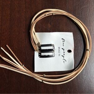 Free People Brown Tan Hair Accessories/Hair Braid-Ins; NEW